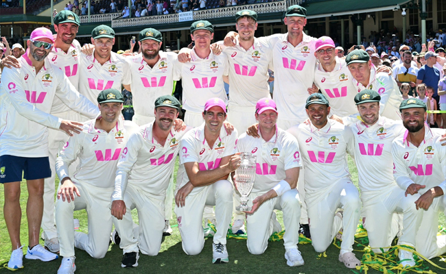 Australia wins Ashes series 4-1 with a five-wicket victory in Sydney