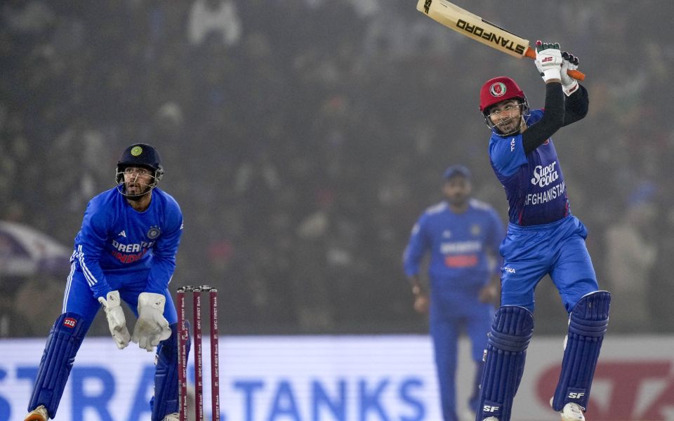 Afghanistan post 158/5 against India in 1st T20I