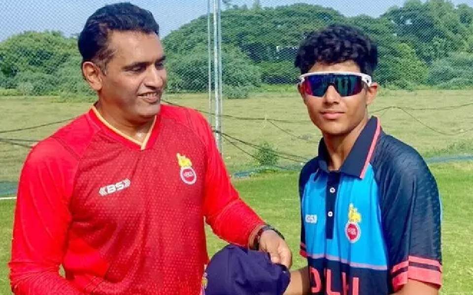 Sehwag's son Aaryavir smashes double hundred in Cooch Behar Trophy