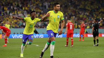 Brazil ride on Casemiro's strike to beat Switzerland 1-0; qualify for round of 16