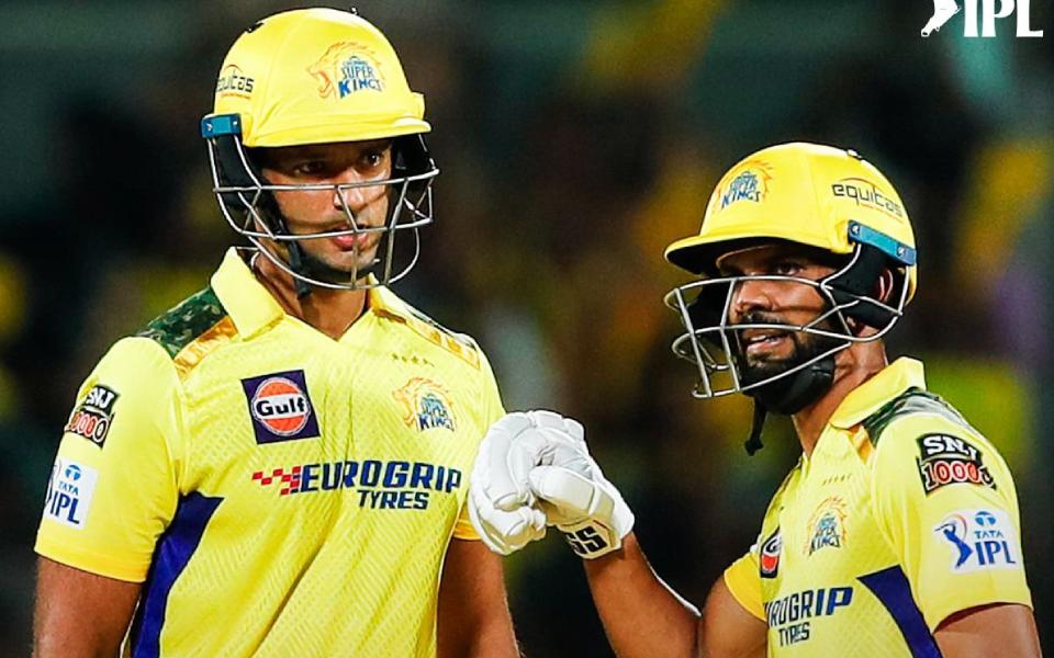 CSK post 206-6 against GT in IPL