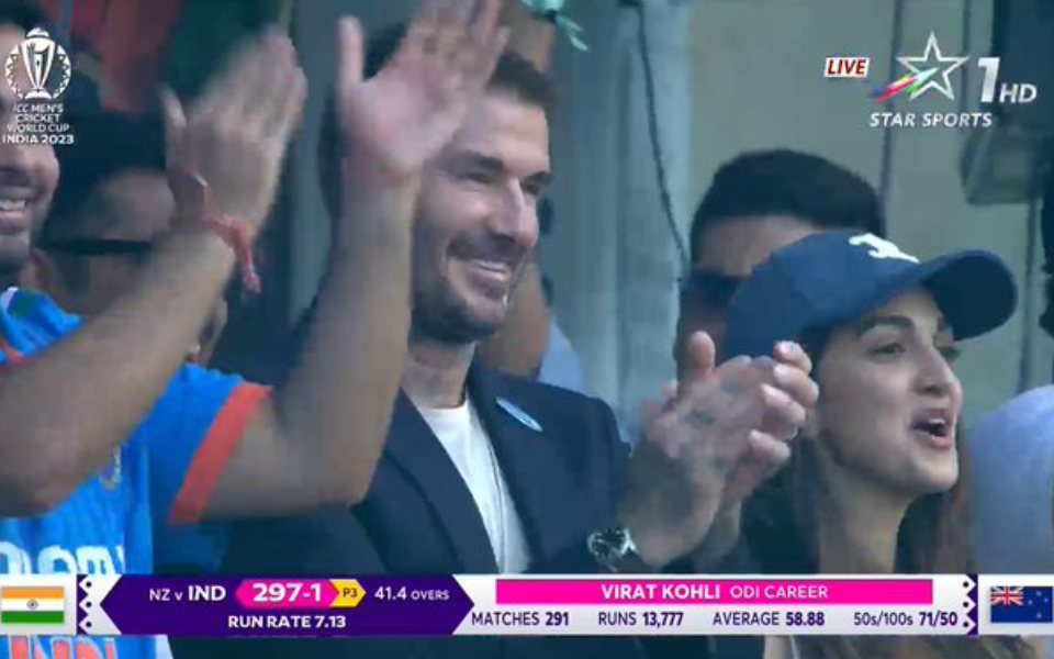 David Beckham gives standing ovation to Virat Kohli for record-breaking century