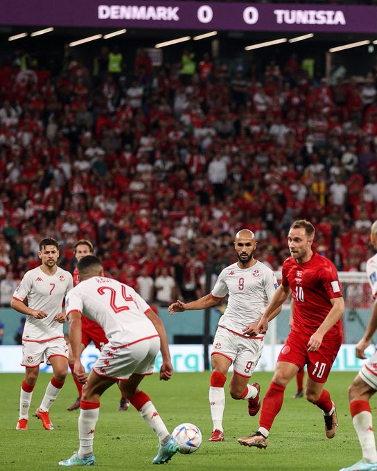 Tunisia holds Denmark to 0-0 draw in Group D at World Cup