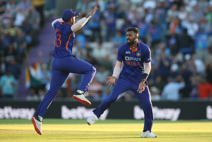 Hardik Pandya's all-round heroics power India to 50-run win in first T20I against England