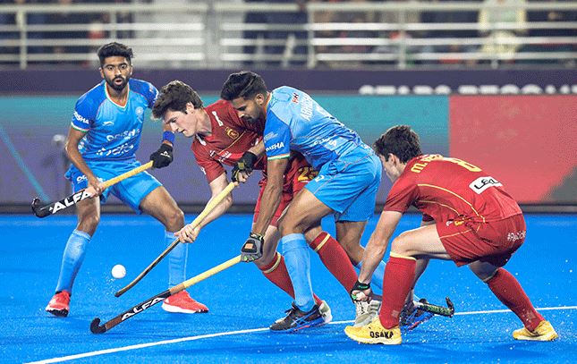 India outplay Spain 2-0 to begin hockey World Cup campaign in style