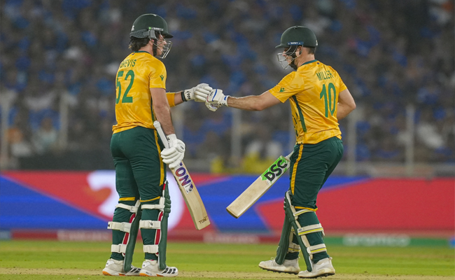 India restrict South Africa to 187/7 despite fine knocks from Miller and Brevis