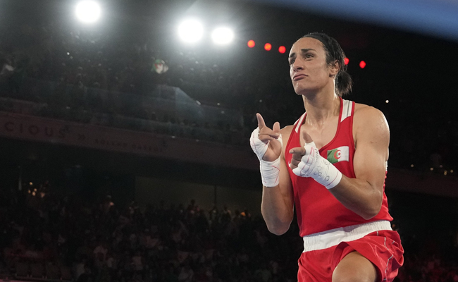 Algeria’s Imane Khelif beats Yang Liu to win boxing gold at Paris Olympics