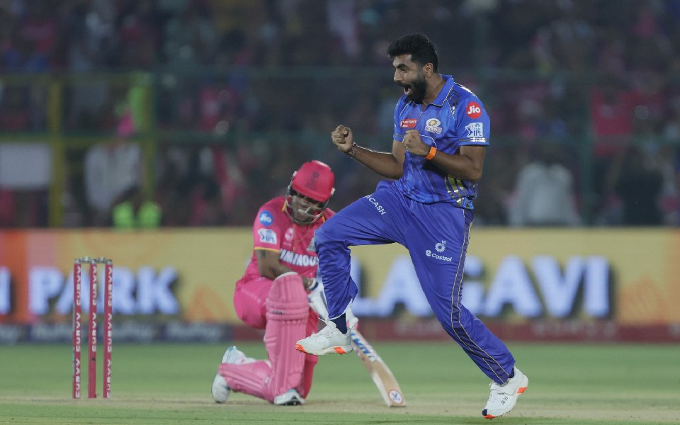 MI win by 100 runs to end RR's playoffs hopes