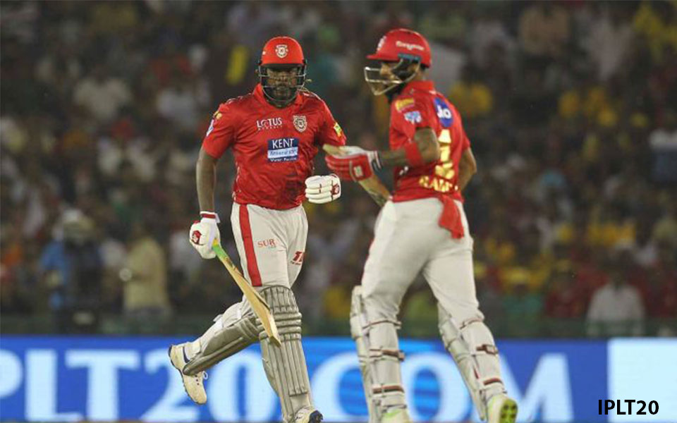 Chris Gayle’s  50, Stonnis quick fired 29 help KXIP post 174