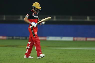 RCB sets 202 target for Mumbai in Dubai; Devdutt Padikkal scores second fifty in three matches