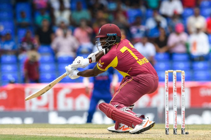3rd T20I: Mayers' 73 takes West Indies to 164/5 against India