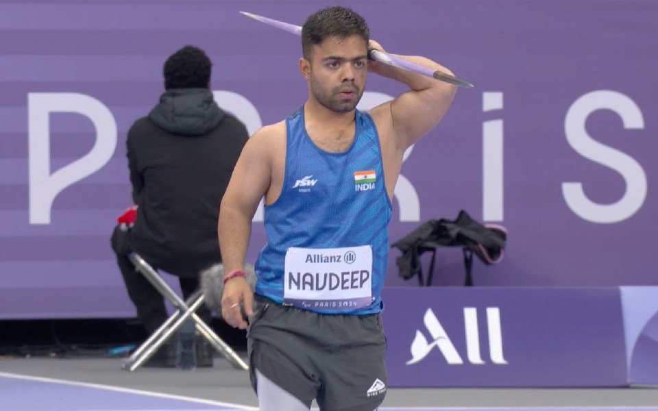 Navdeep Singh's silver upgraded to gold in men's javelin throw F41 at Paralympics