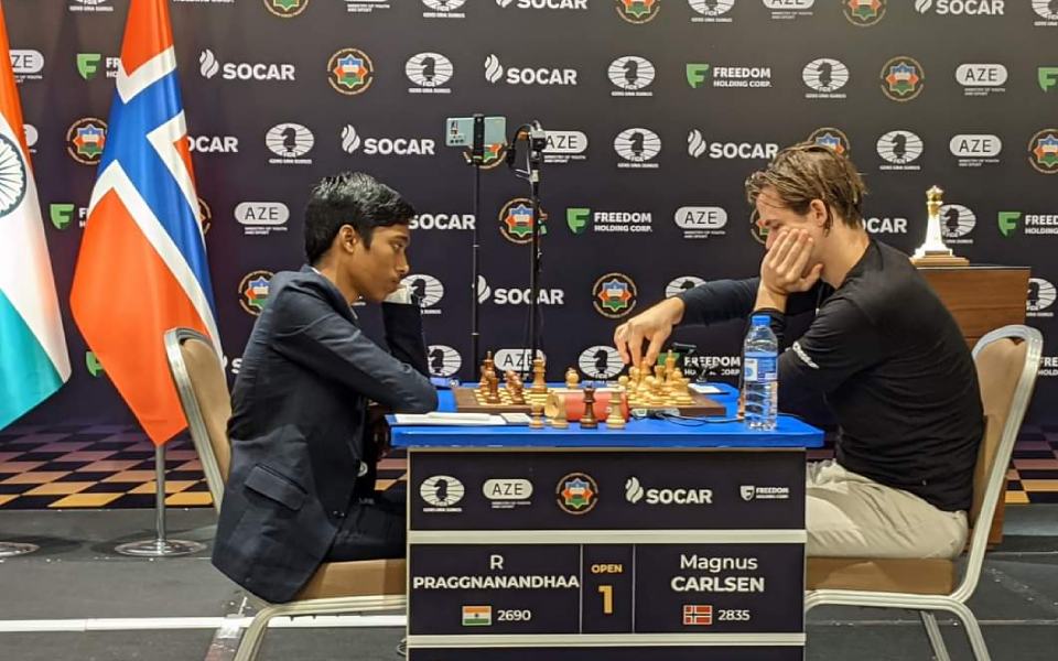 Chess World Cup 2023 Final: Praggnanandhaa vs Carlsen round 1 ends
