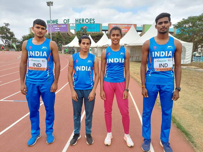 Indian mixed 4x400m relay team wins bronze in U-20 World Athletics Championships