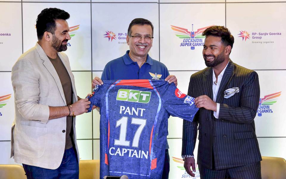 Rishabh Pant named captain of Lucknow Super Giants