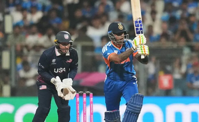 T20 World Cup: India struggle to 161 for 9 against USA after top-order collapse