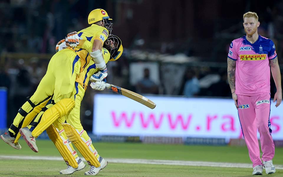 'Captain Cool' loses cool as CSK win last-ball thriller against Rajasthan