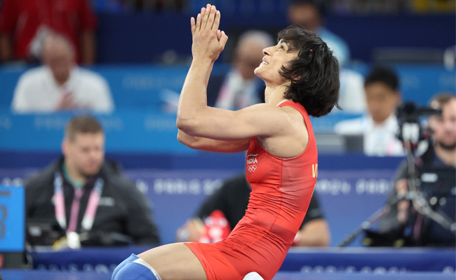 Wrestler Vinesh Phogat faints, hospitalised due to dehydration: Reports