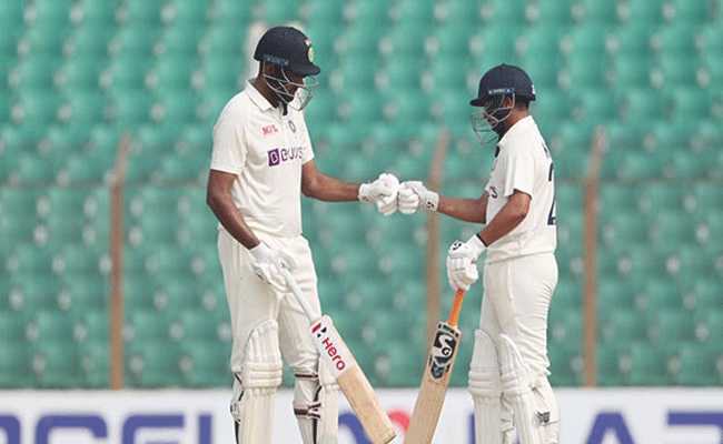 First Test: Bangladesh slip to 37/2 at tea as India take control