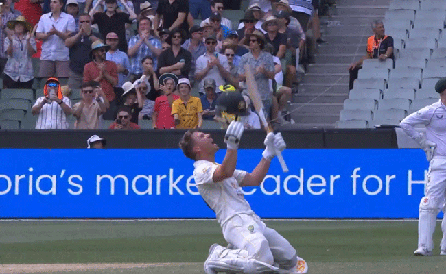 Warner limps off retired hurt after hurting his leg during double-century celebrations