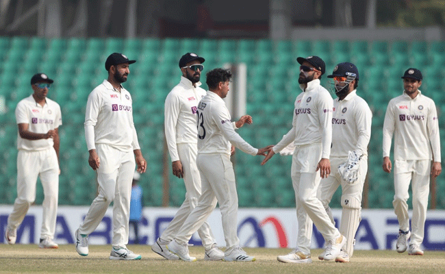 India beat Bangladesh by 188 runs in first Test to take 1-0 lead in two-match series