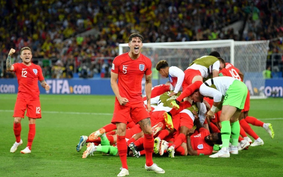 England pip Colombia to enter FIFA World Cup quarters