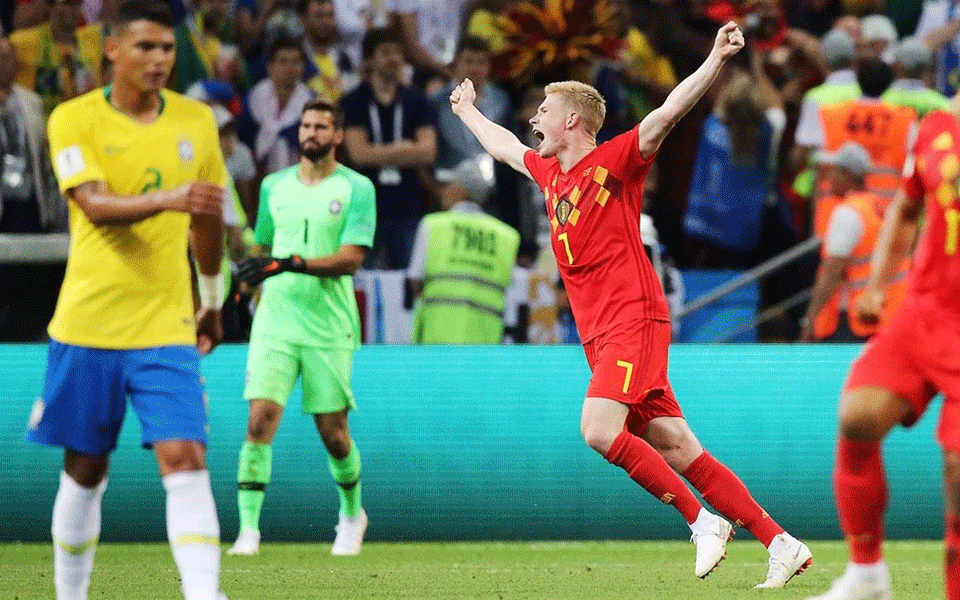 Belgium eliminate Brazil with 2-1 victory to enter semis