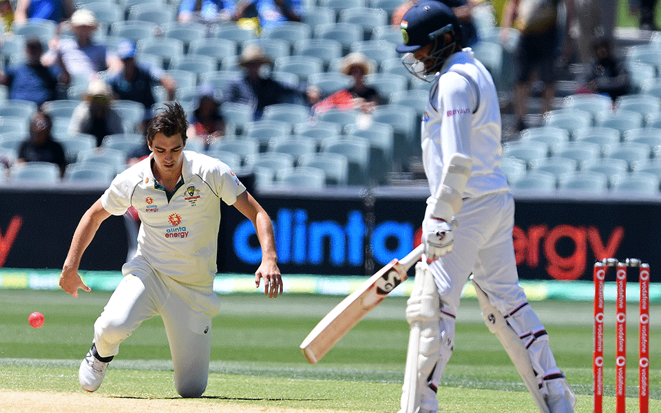 India record their lowest Test score of 36, Australia need 90 to win