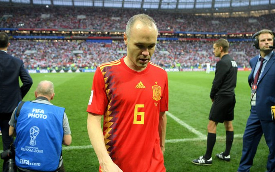 Spain legend Iniesta retires after 'saddest day'