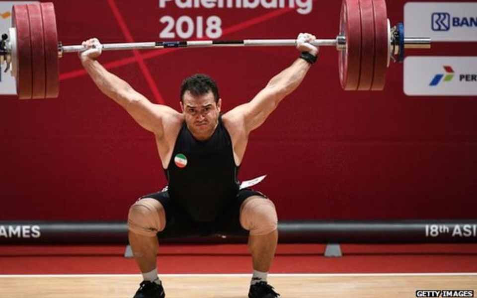 Iran's Sohrab Moradi breaks weightlifting's oldest world record