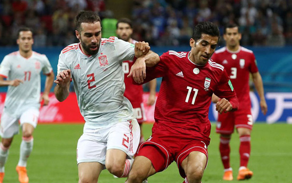 FIFA World Cup: Scrappy Spain ride Costa goal to down gritty Iran 1-0