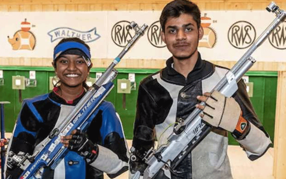 ISSF World Cup: Divyansh, Elavenil claim 10m mixed air rifle gold for India