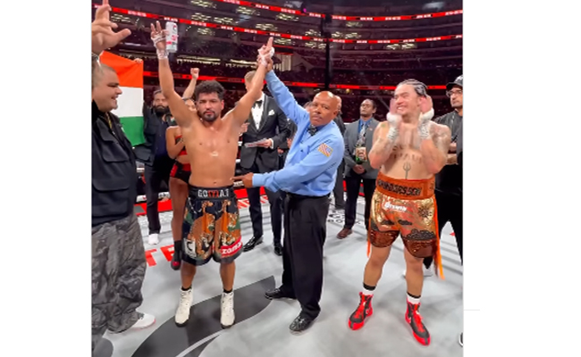 Meet Neeraj Goyat, Indian boxer who won ahead of Mike Tyson-Jake Paul match