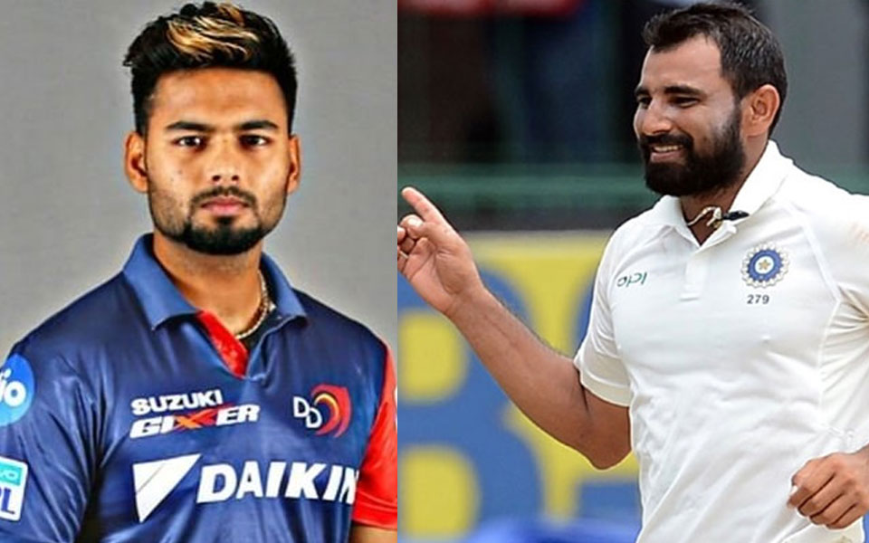 Rishabh Pant gets maiden call; Shami back for first 3 England Tests