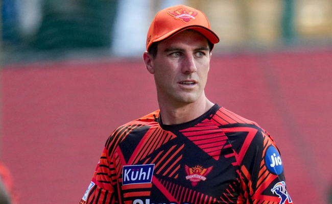 SRH captain Cummins fined for slow over rate