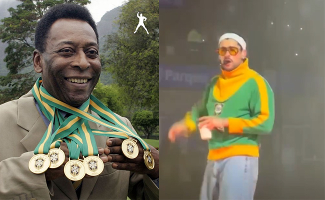Pelé's 1966 World Cup jacket draws new fans after Bad Bunny wears it at concerts