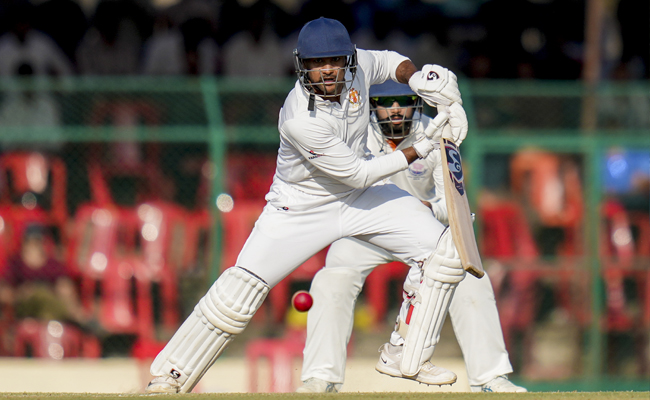 Nabi triple blow puts J&K on top before Mayank's unbeaten ton