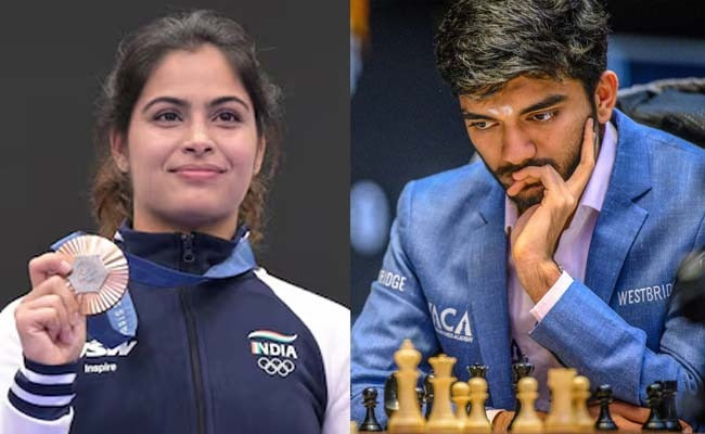 Manu Bhaker, D Gukesh among four athletes to receive Dhyan Chand Khel Ratna Award