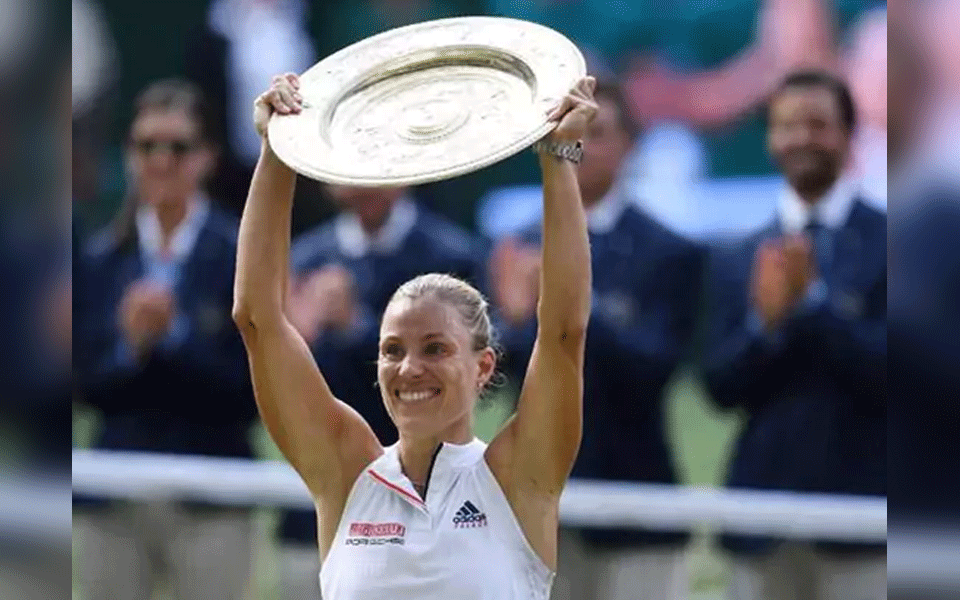 Kerber beats Serena in straight sets to wins 1st-ever Wimbledon title