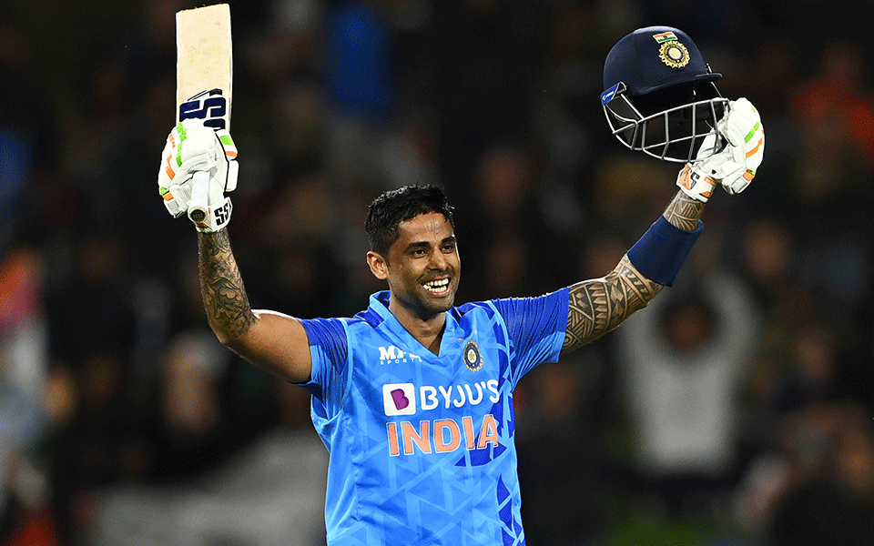 Sensational Surya smashes second T20 hundred to take India to 191/6