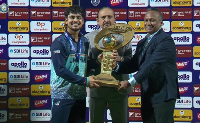 Ishan Kishan's statement hundred powers Jharkhand to maiden SMAT title