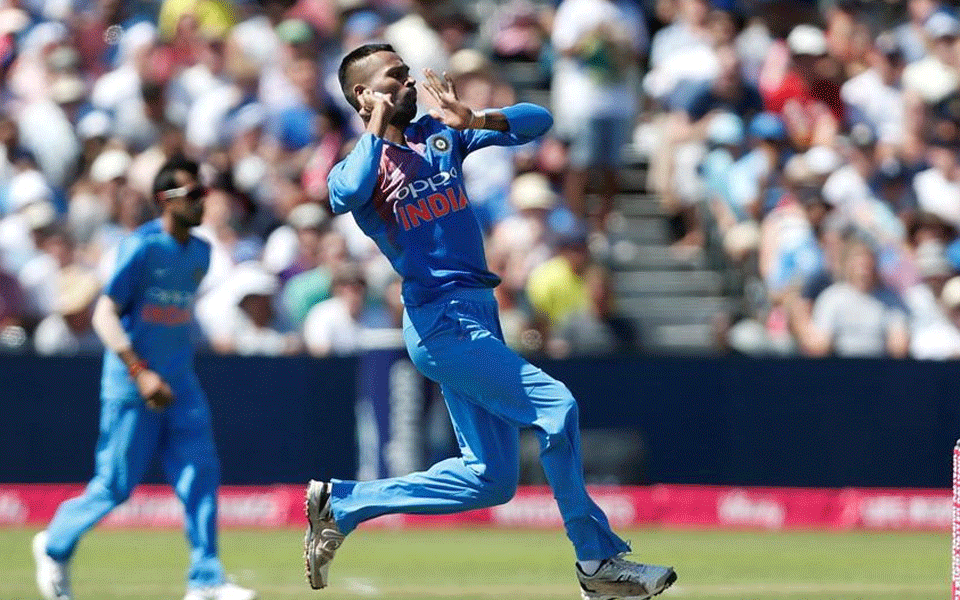 Pandya takes four wickets as England post challenging 198/9