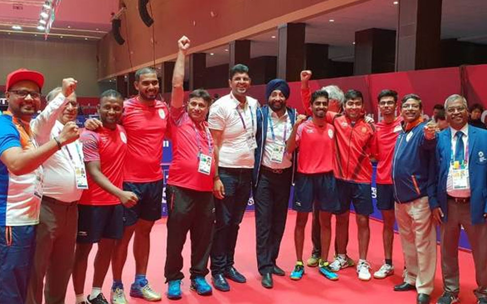 India take first ever Asiad medal in table tennis