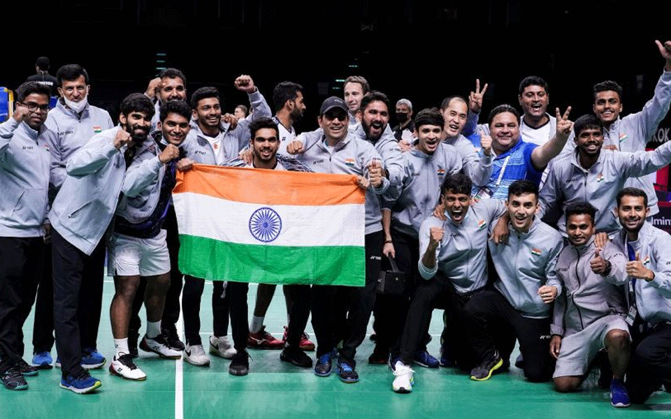 India beat Indonesia 3-0 to lift maiden Thomas Cup trophy