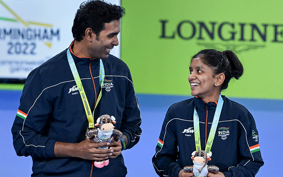 CWG: Sharath-Akula wins gold in mixed doubles TT