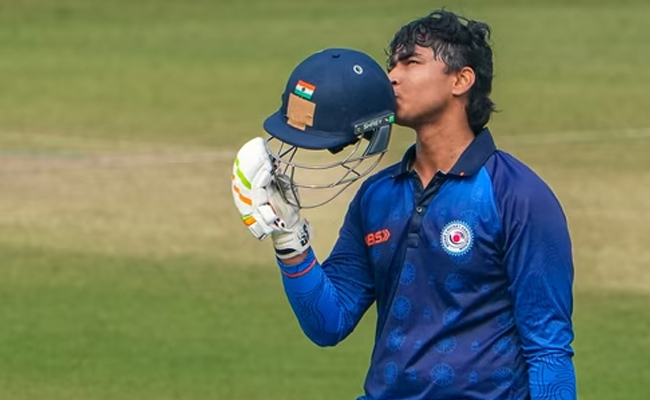Suryavanshi smashes 84-ball 190 in Vijay Hazare match