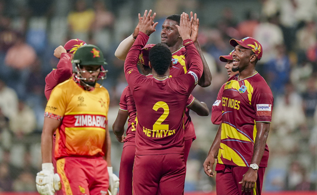 West Indies beat Zimbabwe by 107 runs