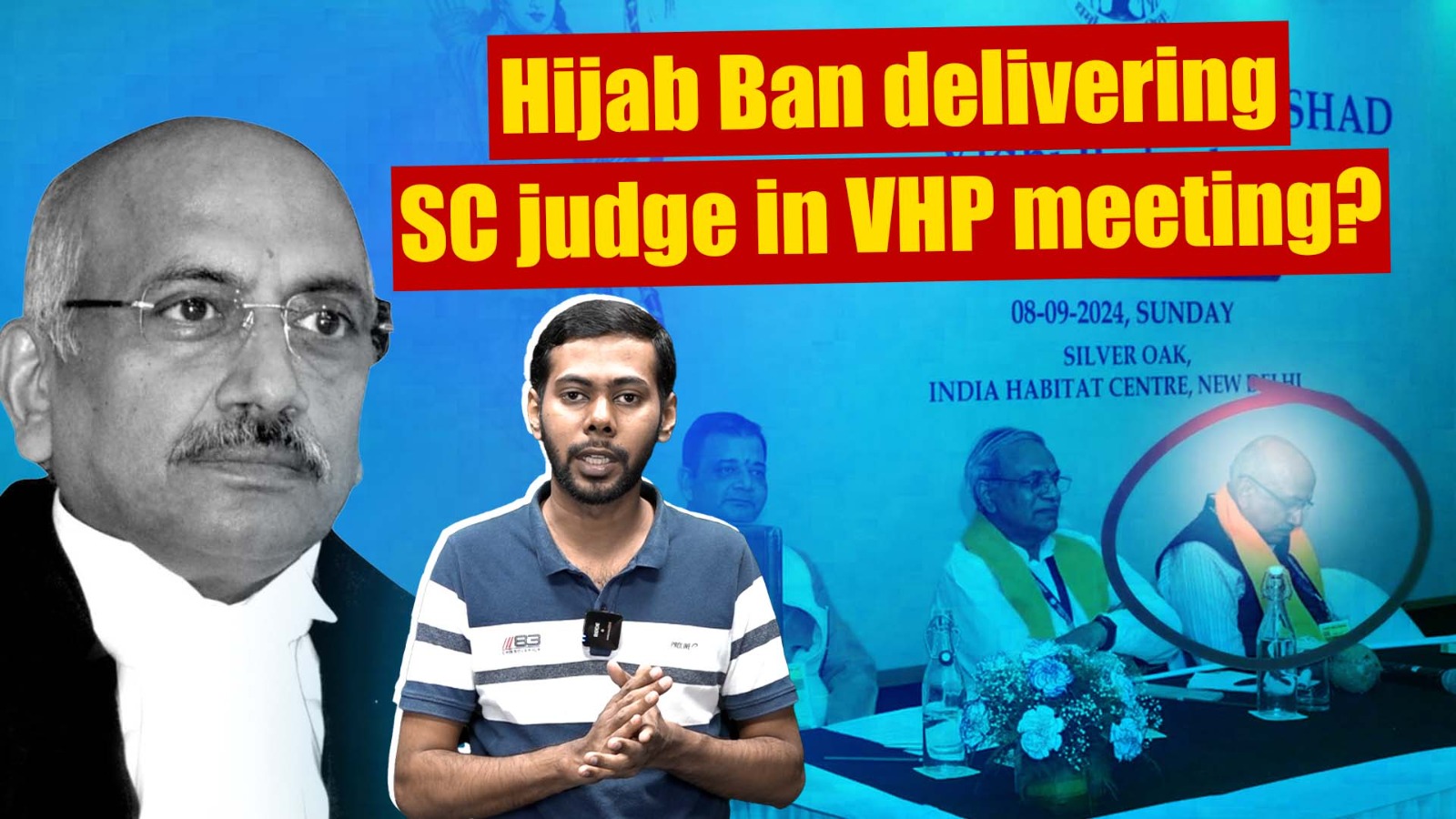 Judge who gave verdict banning Hijab in Karnataka, attends VHP meeting; Owaisi reacts