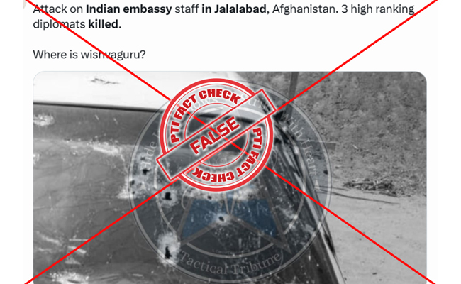 Social media posts claiming 3 Indian diplomats killed in attack in Afghanistan’s Jalalabad are fake