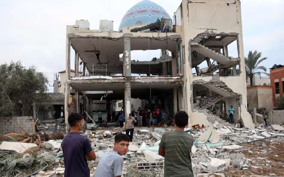 Strike on mosque kills 19 as Israel bombards northern Gaza and southern Beirut